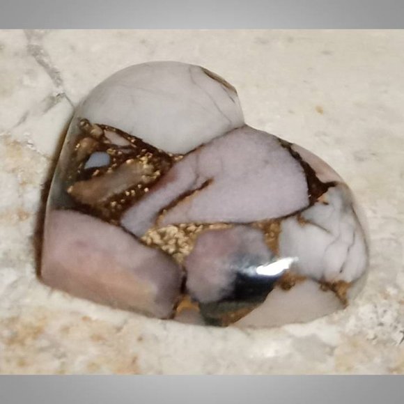 Peruvian opal with bronze cabochon stone rock 02 8 carats - Picture 4 of 7